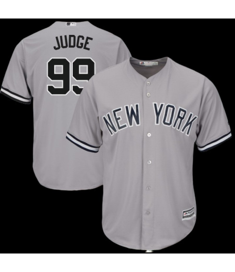 Men's New York Yankees Aaron Judge Majestic Gray Authentic Collection Road  Flex Base Player Jersey